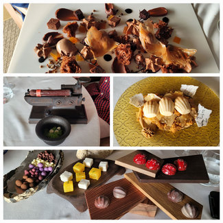 Postres : Anarquia de chocolate, Viaje a la Habana, Libro Viejo y Petits Fours