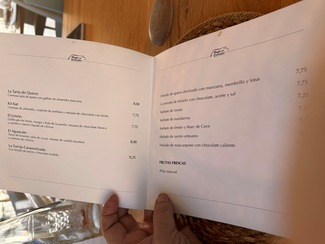 carta postres