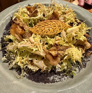 Ensalada de setas y escarola