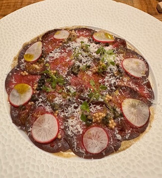 Carpaccio de lomo de ciervo