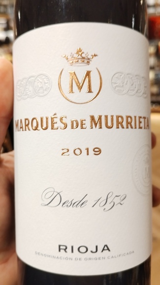 Marqués de Murrieta reserva 2019