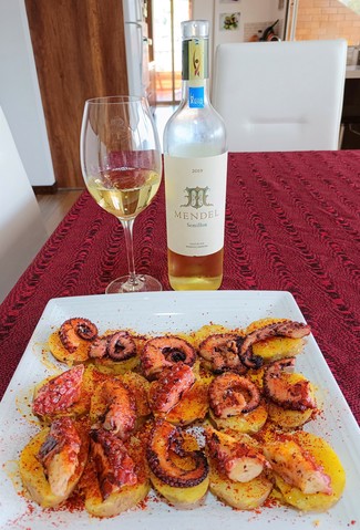 Con el pulpo "a feira"