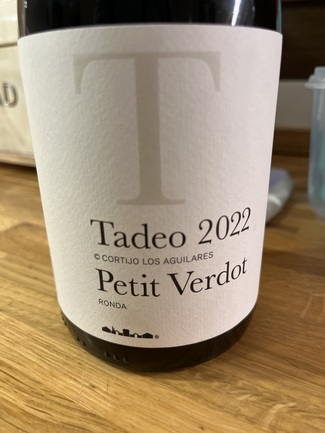 Tadeo petit verdot 2022