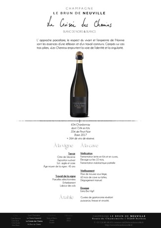 Le Brun de Neuville "La Croisée des Chemins" Extra Brut