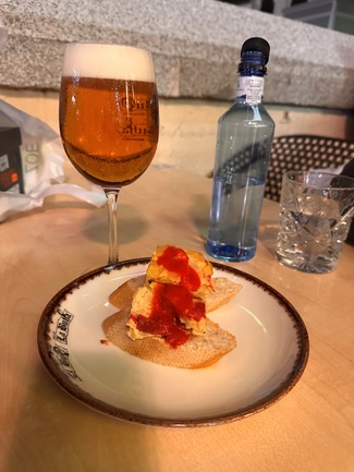 aperitivo y bebidas