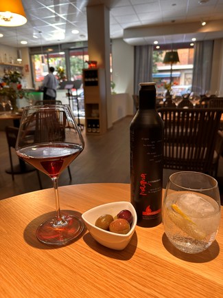 aperitivo y bebida