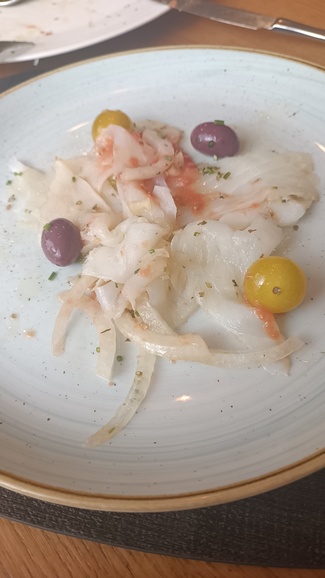 Carpaccio de bacalao