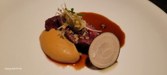 Onglet con nabo negro y lima marroqui