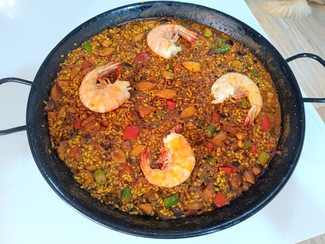 Arroz de langostinos y chipirones