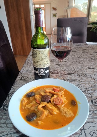 Con unos deliciosos callos caseros