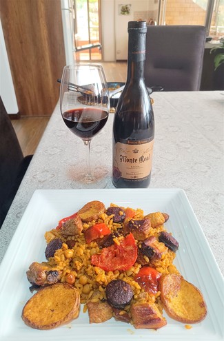 Con el delicioso arroz al horno