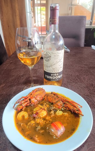 Con un exquisito arroz caldoso de langosta