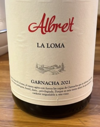 Albret La Loma garnacha 2021