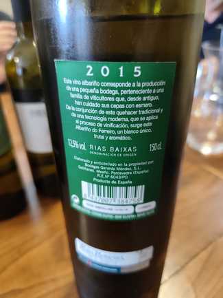 DO Ferreiro Albariño Mágnum 2015