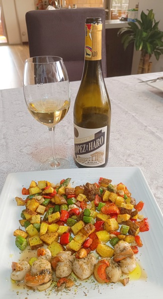 Con un salteadito de vieiras