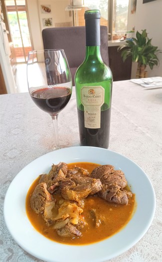 Con un suculento osobuco.
