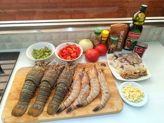 Preparativos del caldoso