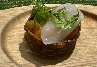 Nigiri de gamba roja