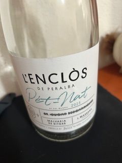 Pet-Nat L Enclòs de Peralba, malvasía de Sitges 2023