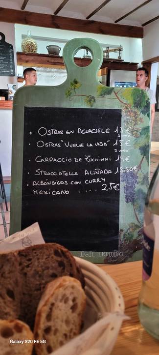 Lista de platos del dia