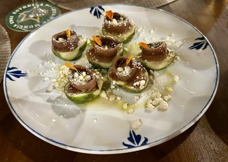 Higos con anchoas y queso
