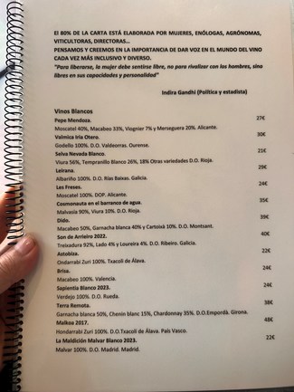 carta vinos