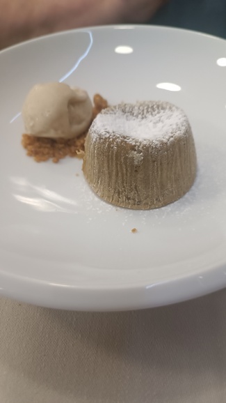 Coulant de chocolate blanco