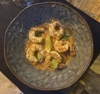 Gambón en curry Thai