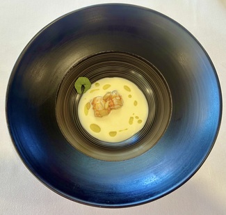 Gazpachuelo y cigala