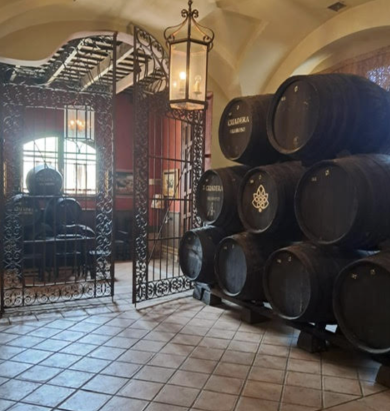 Entrada verja bodega Espinosa de los Monteros