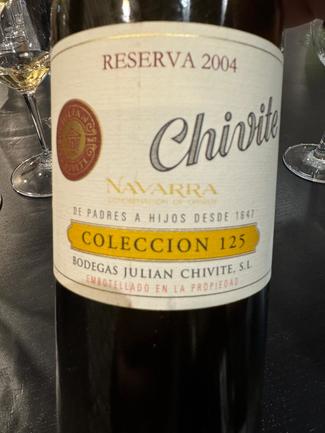 Chivite Colección 125 reserva 2004