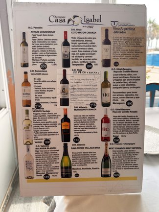 carta vinos