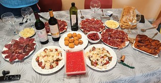 El almuerzo al completo