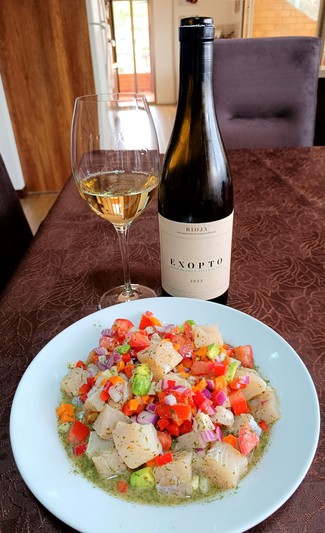 Con el Ceviche de angelote
