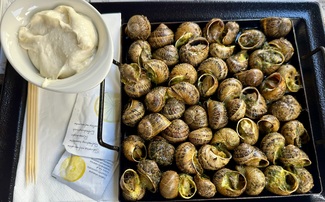 Caracoles con alioli