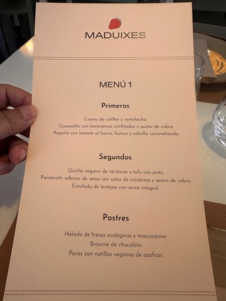 menú del día