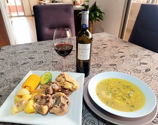 Con un sancocho colombiano