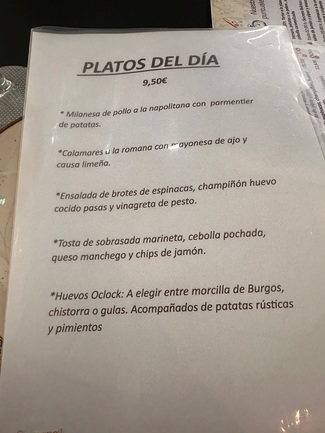 platos del dia