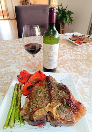 Con el Porterhouse de 1 Kg al romero