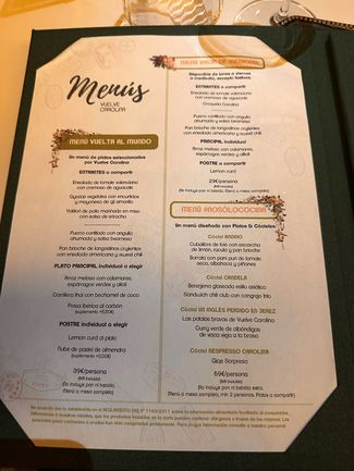 menús