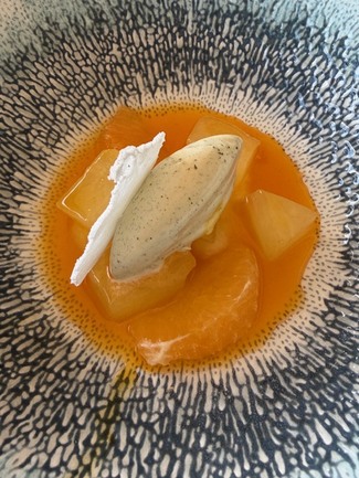 Melón y mandarina