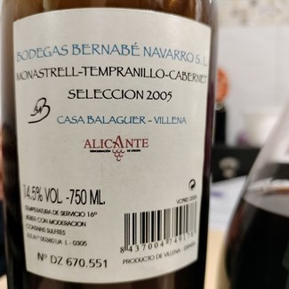 Beryna Selección 2005, DO Alicante