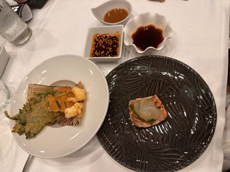 tempura y soja añadida