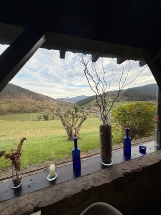 Vista desde el comedor del porche