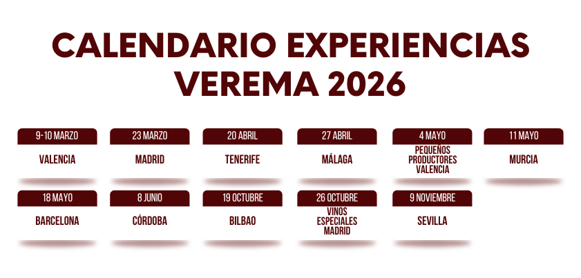¡Verema revela en exclusiva las nuevas fechas de sus Experiencias y la presentación del nuevo evento Enólogos del Mundo!