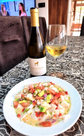Con un ceviche de angelote