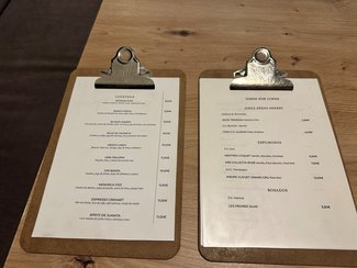 carta bebidas