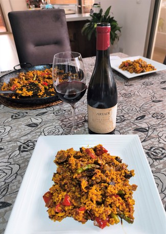 Con un arrocito de mollejas y setas