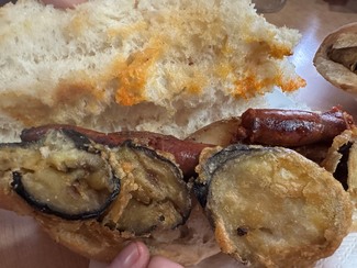 chistorra y berenjena