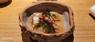 Navajas y berberechos gallegos con Pomelo y Algas frescas de Galicia